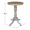 International Concepts Round 30 in Round Top Pedestal Table, Bar Height, Hickory/Stone, 30 W, 30 L, 41.1 in H, Wood K41-30RT-6B-2 - alternate 4